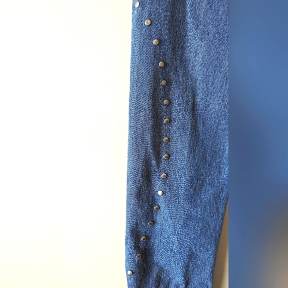 90's Vintage LAWMAN WESTERN Jeans, Silver Rivets, 25 x 34, Rare! - Picture 7 of 10